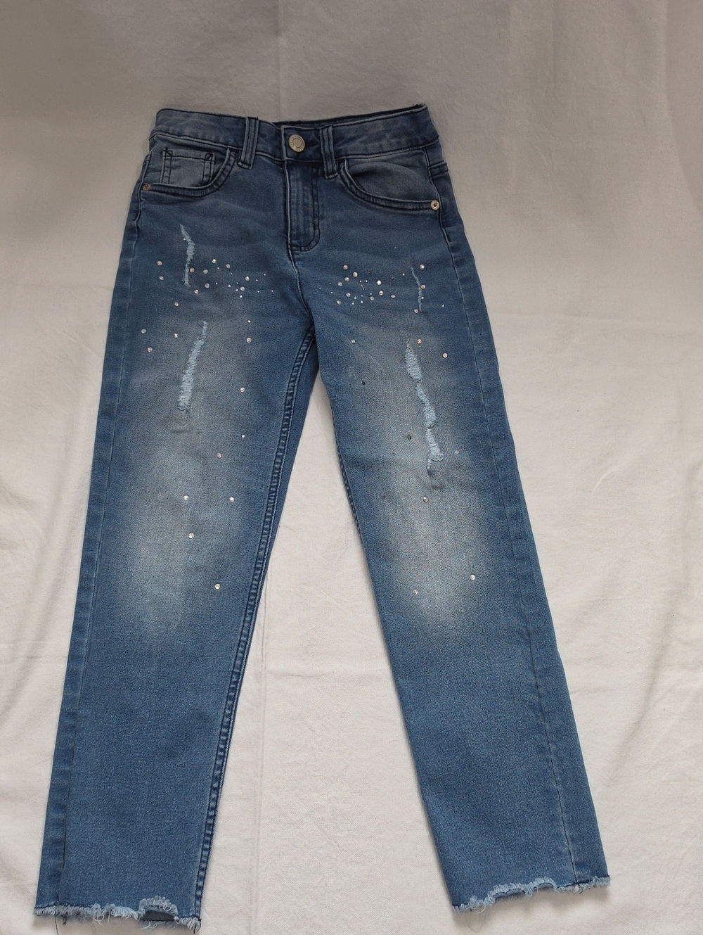 Limited Too Blue Straight-Leg Jeans with Stud Accents